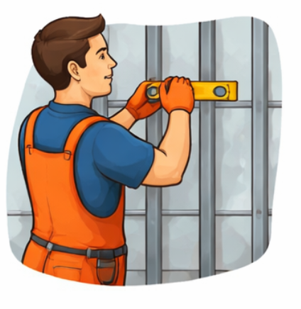 Stud wall installation Sheffield – internal partition wall framing work
